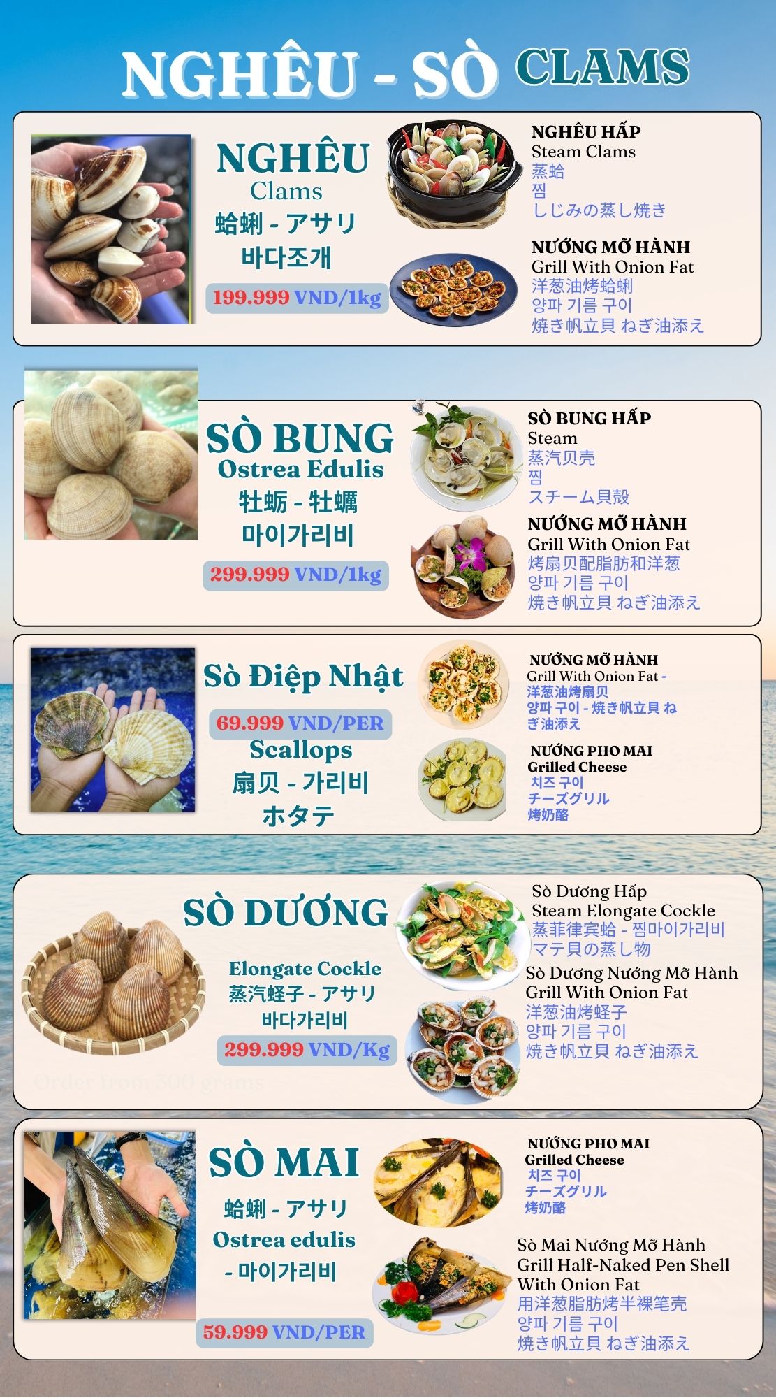 Menu hương lê mới 13