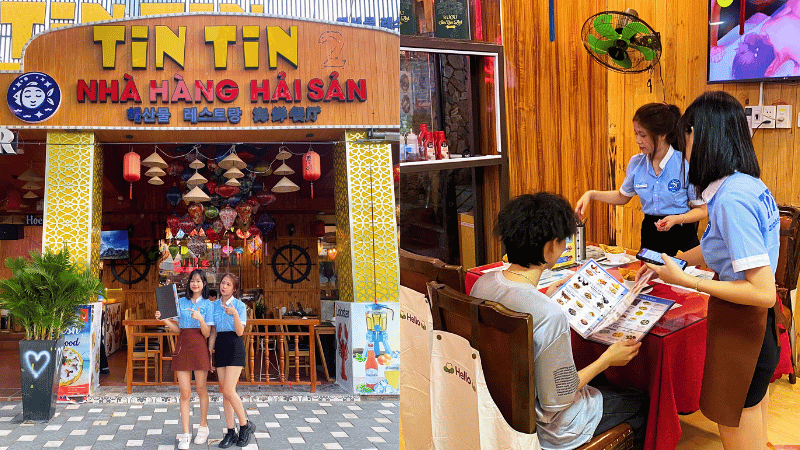 Nhân viên nhà hàng TinTin seafood spa