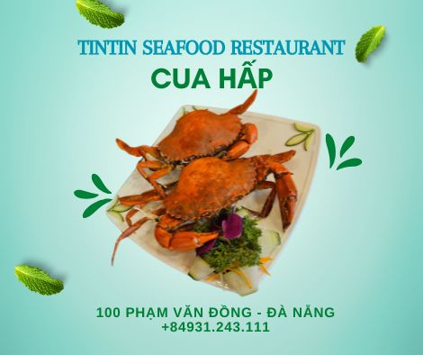 <img src="cua-hap.jpg" alt="Cua hấp tại TinTin Seafood Restaurant, món ăn với cua tươi ngon hấp giữ nguyên hương vị ngọt ngào và tươi mát, mang đến một trải nghiệm ẩm thực tuyệt vời.">