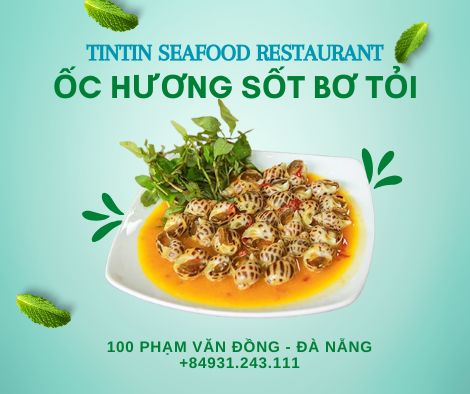 <img src="oc-huong-sot-bo-toi.jpg" alt="Ốc hương sốt bơ tỏi tại TinTin Seafood Restaurant, món ăn với ốc hương tươi ngon được chế biến cùng sốt bơ tỏi béo ngậy, mang đến hương vị thơm lừng và hấp dẫn.">