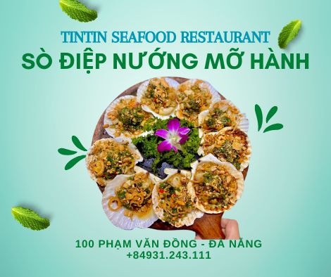 <img src="so-diep-nuong-mo-hanh.jpg" alt="Sò điệp nướng mỡ hành tại TinTin Seafood Restaurant, món ăn thơm ngon với sò điệp tươi ngon được nướng mỡ hành béo ngậy, mang đến hương vị hấp dẫn và đậm đà.">