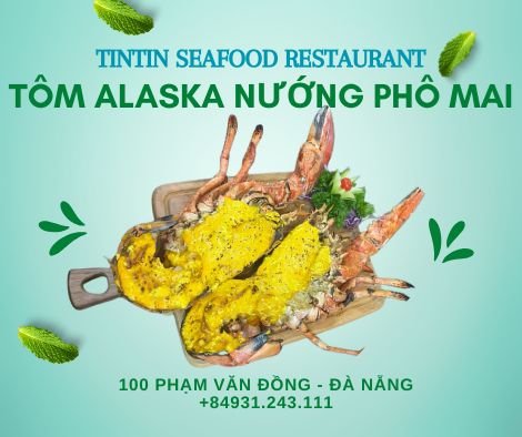 <img src="tom-alaska-nuong-pho-mai.jpg" alt="Tôm Alaska nướng phô mai tại TinTin Seafood Restaurant, món ăn tuyệt vời với tôm Alaska nướng giòn, phủ lớp phô mai béo ngậy, tạo hương vị thơm ngon hấp dẫn.">