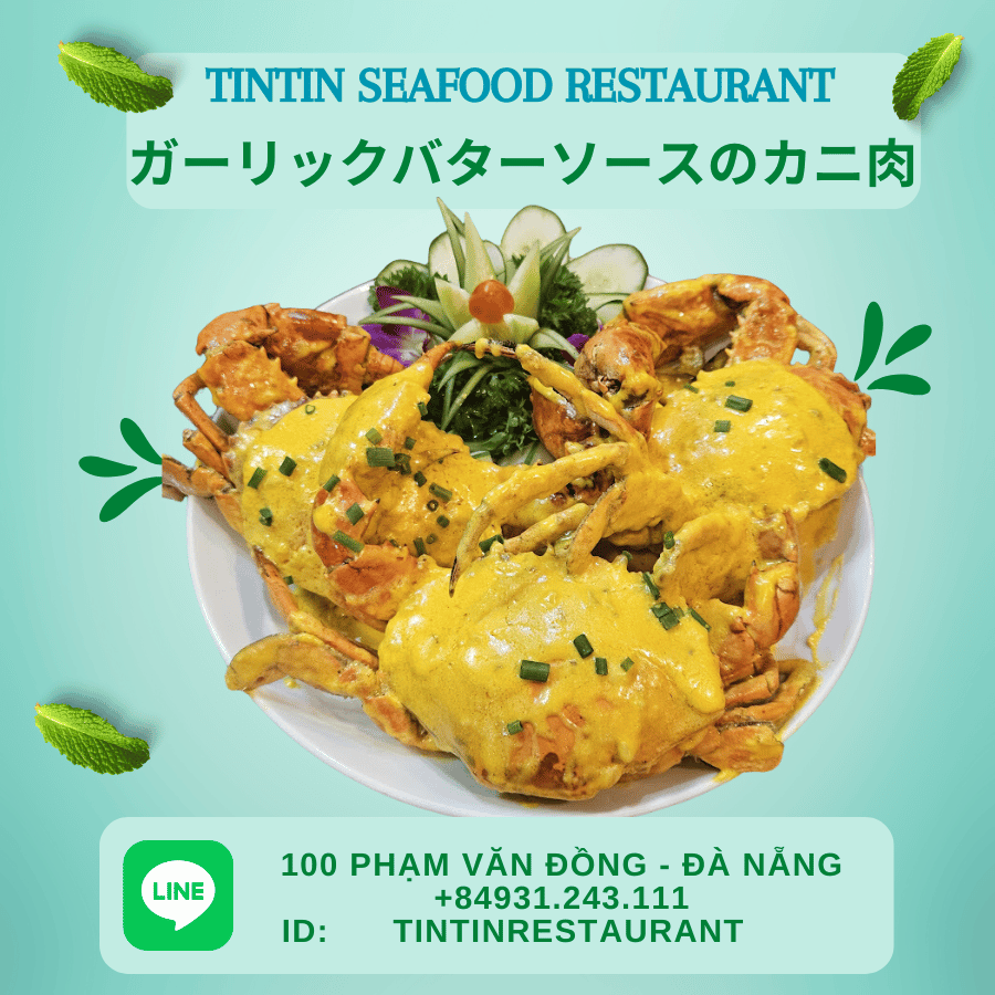 ガーリックバターソースのカニ肉