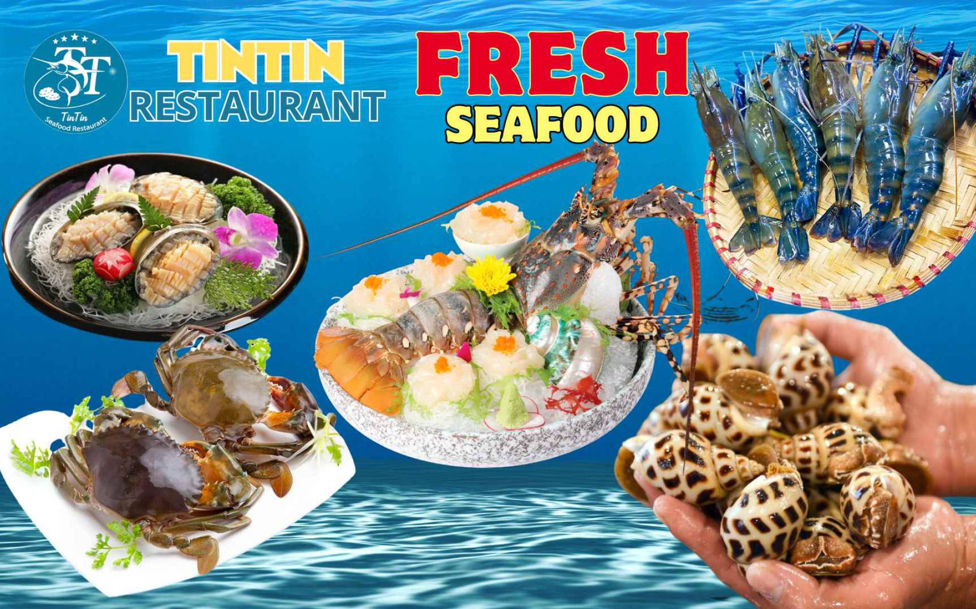 Fresh seafood, diversely prepared!